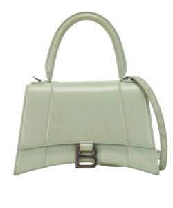 Small Hourglass, Leather, Green, 593546, S, 2*